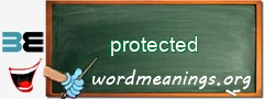 WordMeaning blackboard for protected